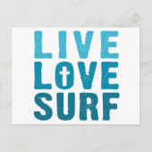 Live-Liebe Postkarte (Vorderseite)