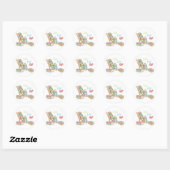 Live.Liebe.Quilt Runder Aufkleber (Blatt)