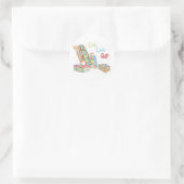 Live.Liebe.Quilt Runder Aufkleber (Tasche)