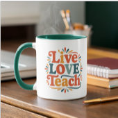 Live-Liebe Rainbow-Lehrer Wertschätzung Tasse