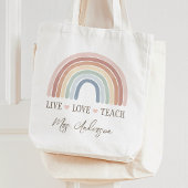 Live-Liebe Rainbow-Lehrer Wertschätzung Tragetasche