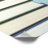 "Live, Liebe, Read" Buchposter Poster (Ecke)