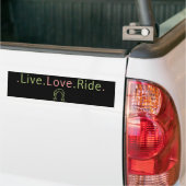 Live Liebe Ride Autoaufkleber (Auf Lkw)