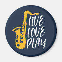 Live-Liebe Saxophone Player Jazz Music Lover