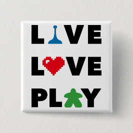 Live, Liebe, Schaltfläche Schwarzen Text wiedergeb Button