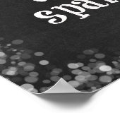 Live-Liebe Sparkle Poster (Ecke)