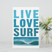 live_Liebe_surf Briefpapier (Stehend Vorderseite)