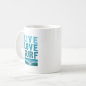live_Liebe_surf Kaffeetasse (Vorderseite Links)