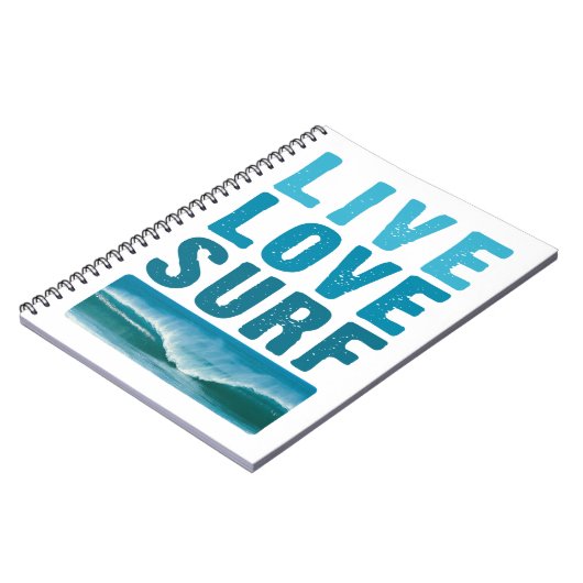 live_Liebe_surf Notizblock (Linke Seite)