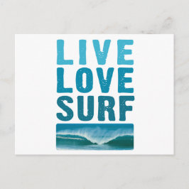 live_Liebe_surf Postkarte