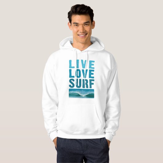 Live, Liebe, Surf Sweatshirt (Vorne ganz)