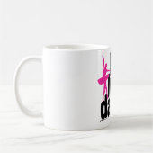Live, Liebe, Tanz-Ballerina Kaffeetasse (Links)