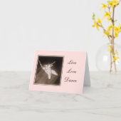 "Live, Liebe, Tanz" - Note Card Karte (Gelbe Blume)