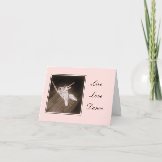 "Live, Liebe, Tanz" - Note Card Karte (Vorderseite)