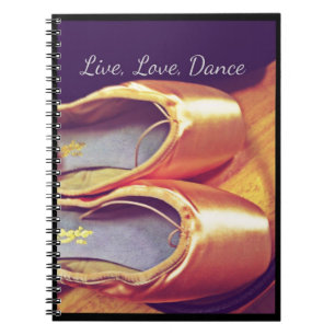 Live, Liebe, Tanz Personalizable Notizbuch Notizblock