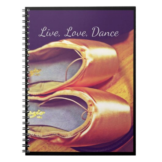 Live, Liebe, Tanz Personalizable Notizbuch Notizblock (Vorderseite)