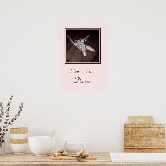 "Live, Liebe, Tanz, Poster" Poster (Küche)