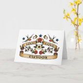 Live Liebe Tattoos Karte (Gelbe Blume)