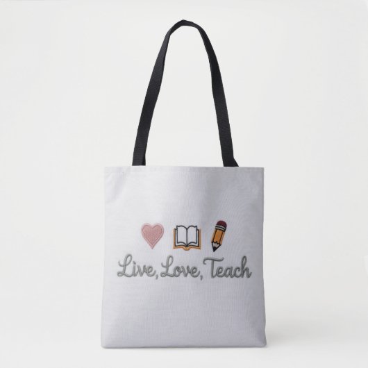 Live-Liebe Teach-Tasche Crossbody Tasche (Vorderseite)