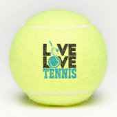 Live LIEBE Tennis Aquamarin Tennis Ball (Vorderseite)