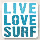 Live-Liebe Untersetzer (Vorderseite)