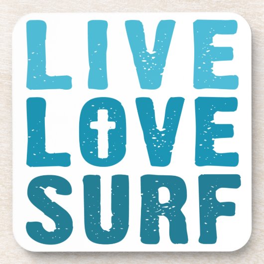 Live-Liebe Untersetzer (Vorderseite)