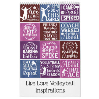 Live-Liebe Volleyball-Inspirationen Kalender