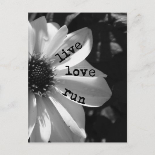 Live-Liebe von Vetro-Designs Postkarte (Vorderseite)