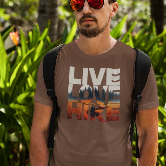 Live Liebe Wandern T - Shirt oder Wanderer