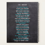 Live Liebe Woof Dog Lover Planer (Rückseite)