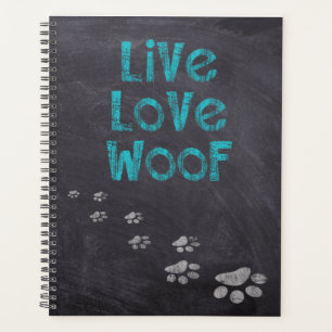 Live Liebe Woof Dog Lover Planer