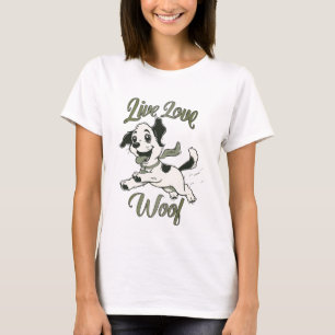 Live Liebe Woof Funny Dog T-Shirt