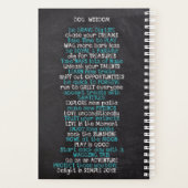 Live-Liebe Woof - Hund Planer (Rückseite)