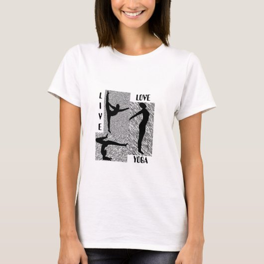 Live-Liebe-Yoga T-Shirt (Vorderseite)