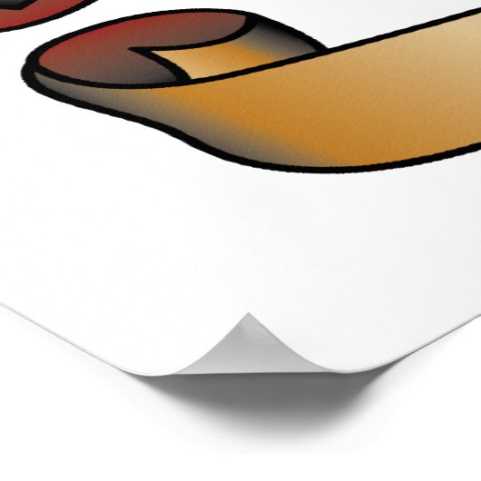 Live-Lieben Poster (Ecke)