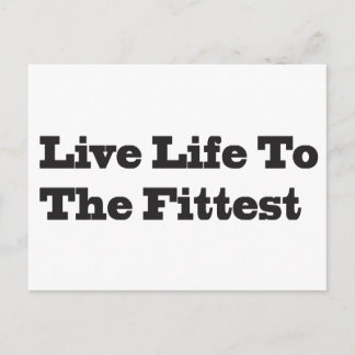Live-LIfe bis zum Fittest Postkarte