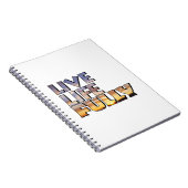 Live Life Fully Quote Notizblock (Rechte Seite)