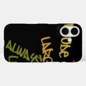 Live Life Große Word Art Case-Mate iPhone Hülle (Rückseite (Horizontal))