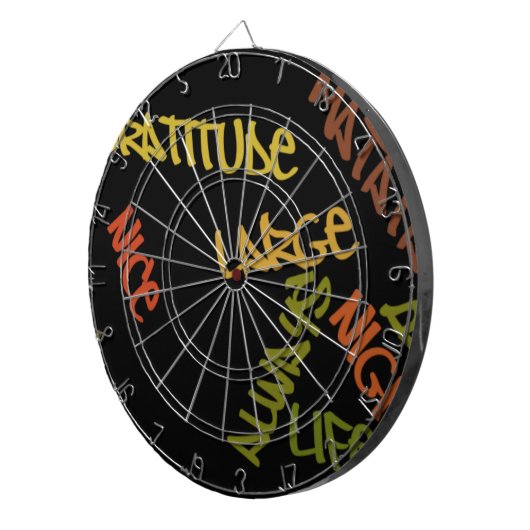 Live Life Große Word Art Dartscheibe (Vorderseite rechts)