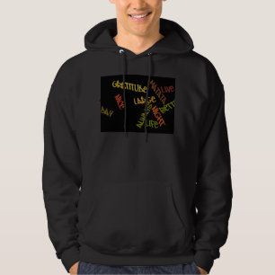 Live Life Große Word Art Hoodie
