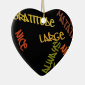 Live Life Große Word Art Keramik Ornament (Rechts)