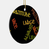 Live Life Große Word Art Keramikornament (Rechts)