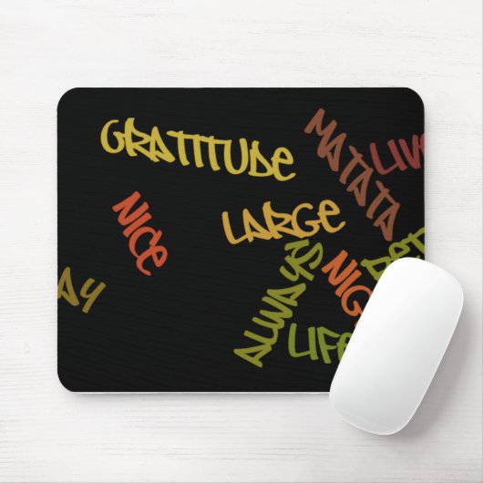 Live Life Große Word Art Mousepad (Mit Mouse)