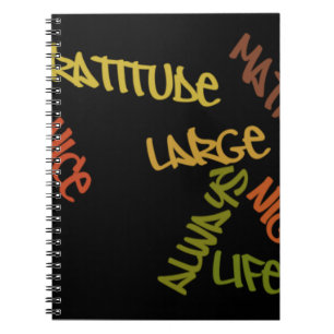 Live Life Große Word Art Notizblock
