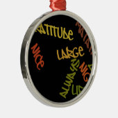 Live Life Große Word Art Ornament Aus Metall (Rechts)