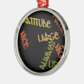 Live Life Große Word Art Ornament Aus Metall (Links)