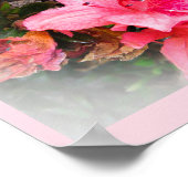 Live Life in Full Blood Floral Azaleen Poster (Ecke)