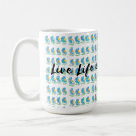 live life in full bloom kaffeetasse