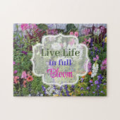Live Life in Full Bloom Wildblume Jigsaw Puzzle (Horizontal)