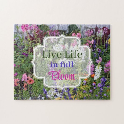 Live Life in Full Bloom Wildblume Jigsaw Puzzle (Horizontal)